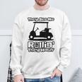 Theyee Me Rollin' They Hatin' & Golf Cart スウェットシャツ 高齢者への贈り物