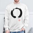 Zen Calligraphy Buddhist Enso Circle スウェットシャツ 高齢者への贈り物