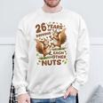 お互いの運転26年 ナッツ26周年 結婚26周年 スウェットシャツ 高齢者への贈り物