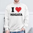 アイハート 新潟 日本 愛 日本土産 スウェットシャツ 高齢者への贈り物