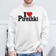 アイラブハートピロシキピロシキ スウェットシャツ 高齢者への贈り物