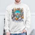 イスタンブール、トルコ 猫の街 Istanbul Turkey City Of Cats スウェットシャツ 高齢者への贈り物