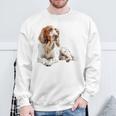 イングリッシュセッター 犬 モチーフ ペット アートワーク イングリッシュセッター スウェットシャツ 高齢者への贈り物