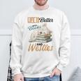 ウェスト・ハイランド・ホワイト・テリア・ウェスティ・ドッグブリード・ライフ・イズ・ベター スウェットシャツ 高齢者への贈り物
