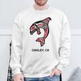 オークリー、カリフォルニア オルカキラー クジラ ネイティブアメリカン ギフト スウェットシャツ 高齢者への贈り物