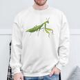 カマキリの虫バッタ カマキリの虫バッタ カマキリの虫バッタ スウェットシャツ 高齢者への贈り物