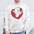 キャスパー・ザ・フレンドリー・ゴースト バレンタインデーのフロント&バック スウェットシャツ 高齢者への贈り物