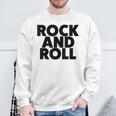 クールなロックンロールミュージックtシャツ、ロックンロールグラフィックをお楽しみください。 スウェットシャツ 高齢者への贈り物