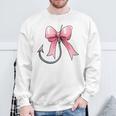 コケット ボウ 釣り フィッシャーフック ピンクリボン ママ 母の日 スウェットシャツ 高齢者への贈り物