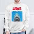 ジョーズ シルエット グラフィック スウェットシャツ 高齢者への贈り物