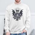 スケルトン ハロウィン コスチューム 怖い 不気味な翼 死 スウェットシャツ 高齢者への贈り物