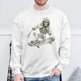 スケートボード スケルトン スケーター スケートボーダー スケートボード スウェットシャツ 高齢者への贈り物