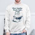 スローサンデーブッククラブ 本好きの猫 スウェットシャツ 高齢者への贈り物