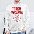 タワーレコード 音楽 レトロ ヴィンテージ 生活 スウェットシャツ 高齢者への贈り物