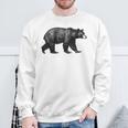 ツキノワグマ 動物愛好家 野生動物 自然 ハイキング ギフト スウェットシャツ 高齢者への贈り物