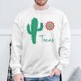 テキサス キュート 気まぐれなサボテン 南西部の太陽 砂漠 バケーション スウェットシャツ 高齢者への贈り物