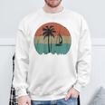 トロピカル ビーチ ヤシの木 ヴィンテージ レトロ 70年代 80年代 航海 スウェットシャツ 高齢者への贈り物
