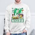 ナイジェリアの服のアイデア キッズ&ノベルティ ナイジェリア国旗 スウェットシャツ 高齢者への贈り物