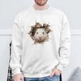ハムスター アニマルプリント グラフィック ポートレート 顔 ハムスター スウェットシャツ 高齢者への贈り物