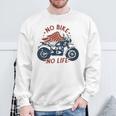 バイク 面白tシャツ No Bike No Life メンズ オートバイ モーターサイクル おもしろ ツーリング 服 スウェットシャツ 高齢者への贈り物