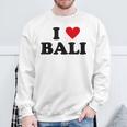 バケーションアイランドハート-ファニーアイラブバリ スウェットシャツ 高齢者への贈り物
