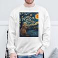 ビーバースターリーナイトヴァンゴッホ 長袖tシャツ スウェットシャツ 高齢者への贈り物