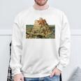 ピーテル・ブリューゲルによるバベルの塔 1563 長袖tシャツ スウェットシャツ 高齢者への贈り物