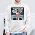 ホワイトハウスのクリスマス・トランプ・ファニー・ホリデーを夢見ている 長袖tシャツ スウェットシャツ 高齢者への贈り物