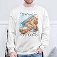 ポジターノ イタリア 旅行 冒険 ミート・ミー・イン・ポジターノ スウェットシャツ 高齢者への贈り物