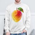 マンゴーフルーツモチーフアートマンゴー スウェットシャツ 高齢者への贈り物