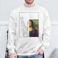 モナリザ 芸術愛好家 芸術好き 古典美術史 スウェットシャツ 高齢者への贈り物