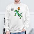 ヤモリ バスケットボール ホビー スポーツ 爬虫類 長袖tシャツ スウェットシャツ 高齢者への贈り物