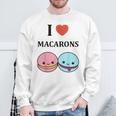 ユーモアマカロン フランスのデザートペストリー マカロンが大好き スウェットシャツ 高齢者への贈り物