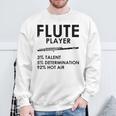 ユーモラスなフルート 愛好家 ステートメント皮肉なフルート 面白い スウェットシャツ 高齢者への贈り物