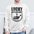 ラッキーボウリングシャツはボウラーのための面白い引用を洗わないでください スウェットシャツ 高齢者への贈り物