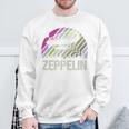 レトロ ヴィンテージ ツェッペリン 飛行船 航空 飛行船 メンズ レディース キッズ 長袖tシャツ スウェットシャツ 高齢者への贈り物