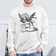 ヴェネツィア共和国のサンマルコ市の翼のあるライオン。 スウェットシャツ 高齢者への贈り物
