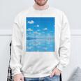 世界一美しい鏡張りの風景 スウェットシャツ 高齢者への贈り物