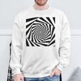 催眠術師 ヒプノシス グラフィック 目の錯覚 トリッピー スパイラル 幾何学模様 スウェットシャツ 高齢者への贈り物