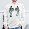 天使の羽 バックプリント スウェットシャツ 高齢者への贈り物