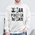 戦争禁止、平和、反戦、戦争禁止 スウェットシャツ 高齢者への贈り物