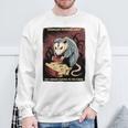 日本ホラーオポッサムアニメ レトロ 数え切れないほどの恐怖が待ち受けている 長袖tシャツ スウェットシャツ 高齢者への贈り物