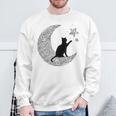 曼荼羅猫tシャツ レディース メンズ ユース 月と星 スウェットシャツ 高齢者への贈り物