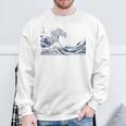 有名ヴィンテージアート グレートウェーブ 葛飾北斎 おしゃれ スウェットシャツ 高齢者への贈り物