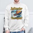 海水療法士ジェットスキー愛好家 スウェットシャツ 高齢者への贈り物