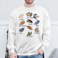 異なる種類のムール貝の品種コレクション、かわいいムール貝が大好き スウェットシャツ 高齢者への贈り物