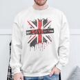 神は貧しい王のcor冠式パンクグラフィティユニオンジャックを救う スウェットシャツ 高齢者への贈り物