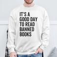 禁止された本を読むのに良い日だ面白いヴィンテージ スウェットシャツ 高齢者への贈り物