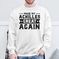 素晴らしいアキレス腱膝アパレル スウェットシャツ 高齢者への贈り物