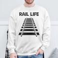 線路付きレールライフ 鉄道作業員と鉄道模型用 スウェットシャツ 高齢者への贈り物